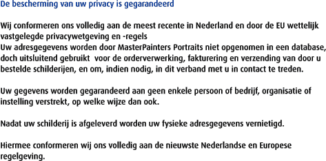 De bescherming van uw privacy is gegarandeerd